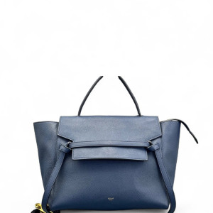 Celine Mini Belt Bag Calfskin Dark Blue
