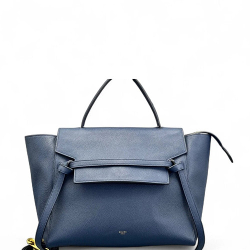 Celine Mini Belt Bag Calfskin Dark Blue