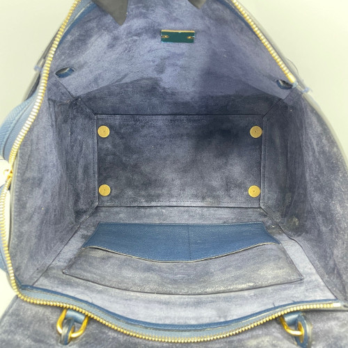 Celine Mini Belt Bag Calfskin Dark Blue