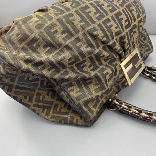 Fendi Chain Hobo FF Brown Fendi Chain Hobo FF Brown