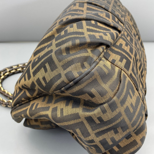 Fendi Chain Hobo FF Brown Fendi Chain Hobo FF Brown