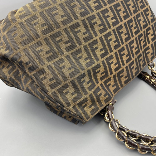Fendi Chain Hobo FF Brown Fendi Chain Hobo FF Brown