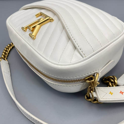 Louis Vuitton New Wave Camera Bag Calfskin White