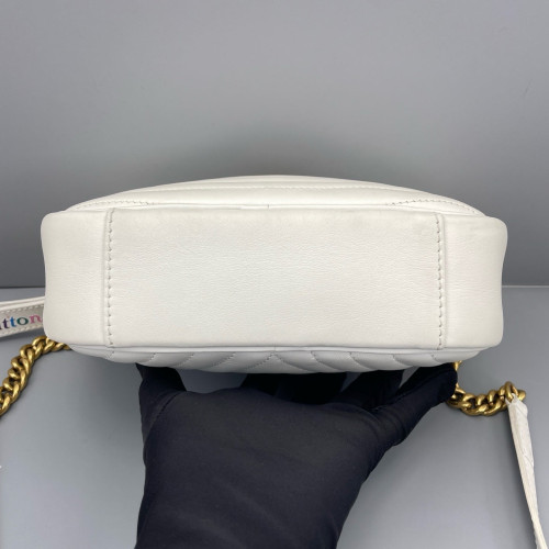 Louis Vuitton New Wave Camera Bag Calfskin White