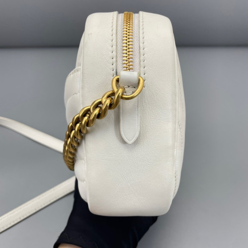 Louis Vuitton New Wave Camera Bag Calfskin White