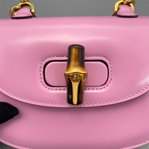 Gucci Bamboo Bamboo 1947 Mini Calfskin Pink