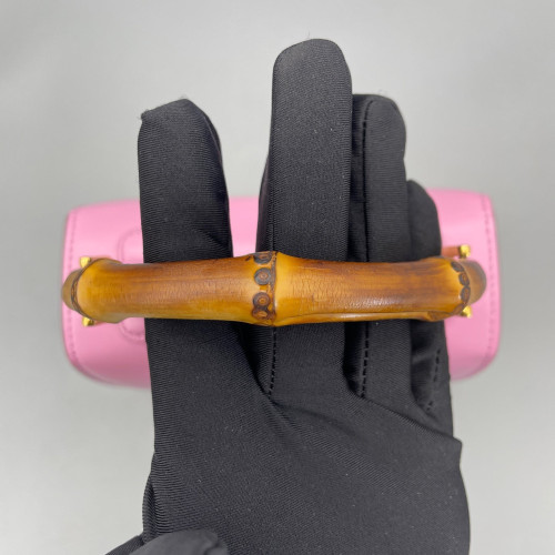 Gucci Bamboo Bamboo 1947 Mini Calfskin Pink