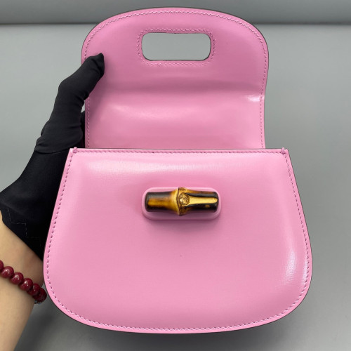Gucci Bamboo Bamboo 1947 Mini Calfskin Pink