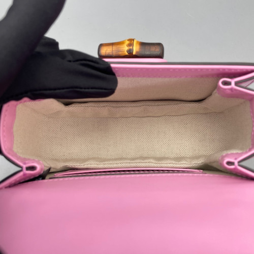 Gucci Bamboo Bamboo 1947 Mini Calfskin Pink