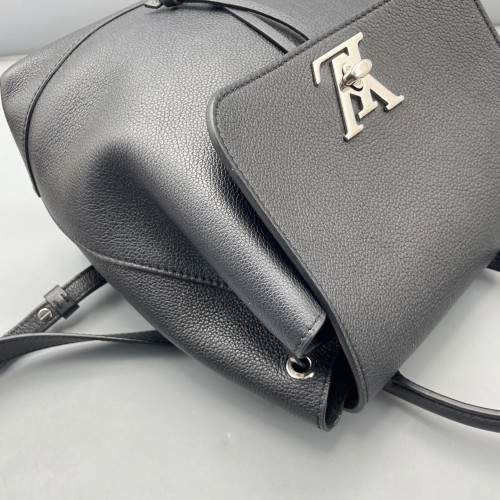 Louis Vuitton Lockme Backpack PM Calfskin Black