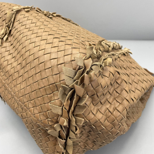 Bottega Veneta Tote Bag Lambskin Intrecciato Nappa Brown