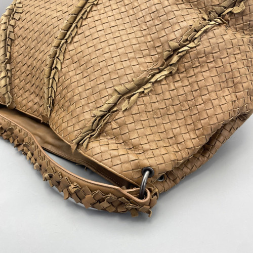 Bottega Veneta Tote Bag Lambskin Intrecciato Nappa Brown