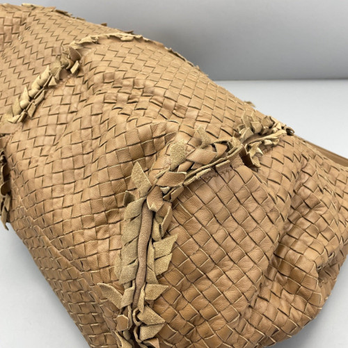 Bottega Veneta Tote Bag Lambskin Intrecciato Nappa Brown
