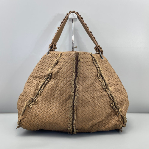 Bottega Veneta Tote Bag Lambskin Intrecciato Nappa Brown