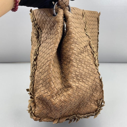 Bottega Veneta Tote Bag Lambskin Intrecciato Nappa Brown