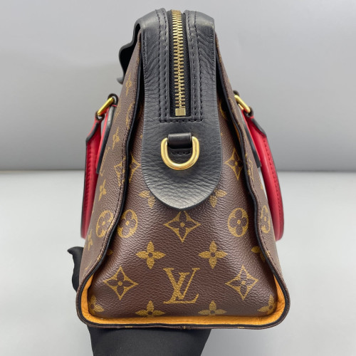 Louis Vuitton Tuileries Monogram Brown Black Red