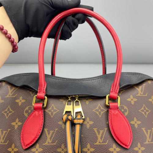 Louis Vuitton Tuileries Monogram Brown Black Red
