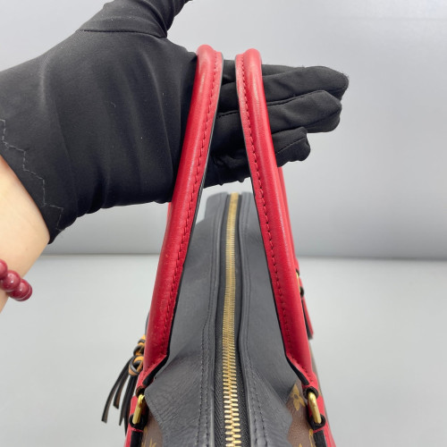 Louis Vuitton Tuileries Monogram Brown Black Red