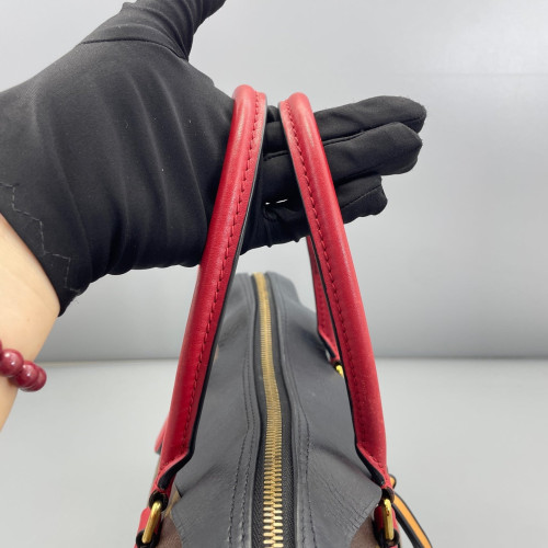 Louis Vuitton Tuileries Monogram Brown Black Red