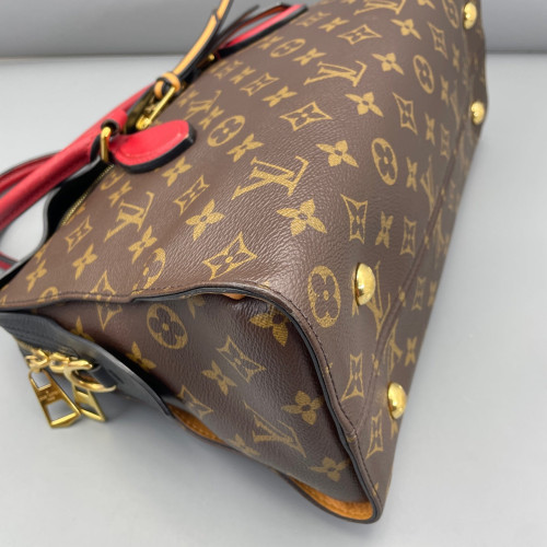 Louis Vuitton Tuileries Monogram Brown Black Red
