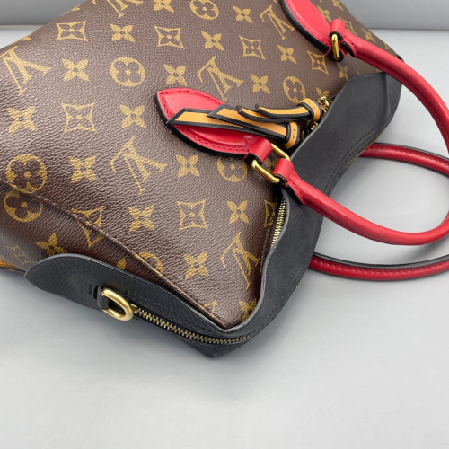 Louis Vuitton Tuileries Monogram Brown Black Red