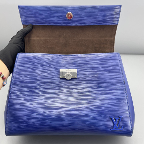 Louis Vuitton Cluny Mm Epi Blue Louis Vuitton Cluny Mm Epi Blue