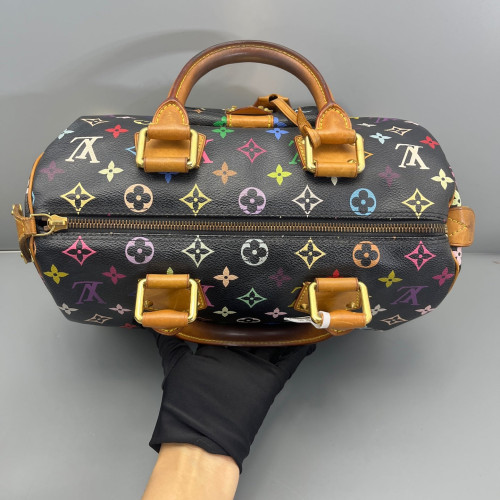 Louis Vuitton Speedy 30 Monogram Multicolor Black