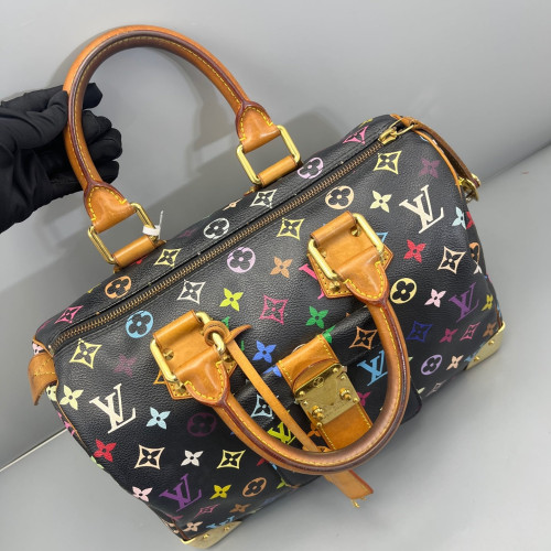 Louis Vuitton Speedy 30 Monogram Multicolor Black