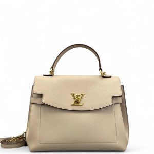 Louis Vuitton Lockme Ever MM Calfskin Natural Tan
