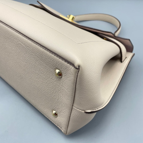 Louis Vuitton Lockme Ever MM Calfskin Natural Tan