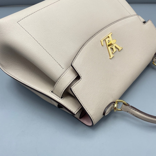 Louis Vuitton Lockme Ever MM Calfskin Natural Tan