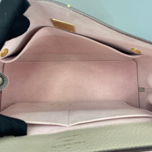 Louis Vuitton Lockme Ever MM Calfskin Natural Tan