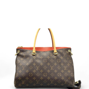 Louis Vuitton Pallas Monogram Brown Red Orange