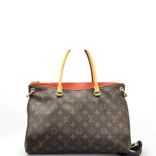 Louis Vuitton Pallas Monogram Brown Red Orange