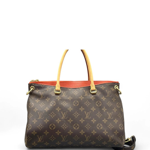 Louis Vuitton Pallas Monogram Brown Red Orange