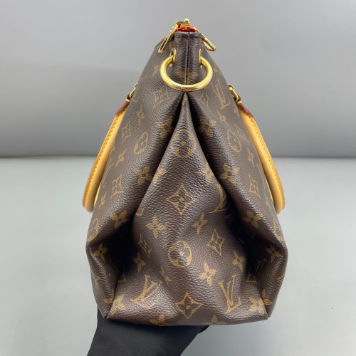 Louis Vuitton Pallas Monogram Brown Red Orange