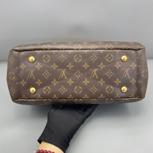 Louis Vuitton Pallas Monogram Brown Red Orange