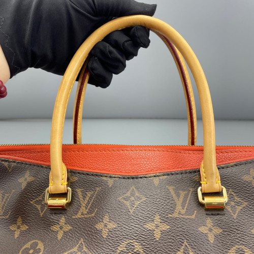 Louis Vuitton Pallas Monogram Brown Red Orange