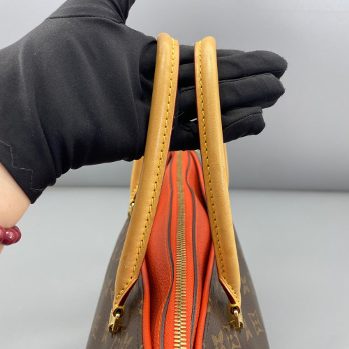 Louis Vuitton Pallas Monogram Brown Red Orange