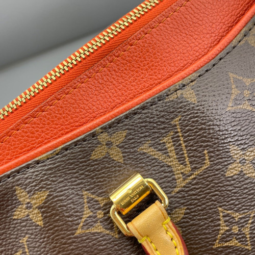 Louis Vuitton Pallas Monogram Brown Red Orange