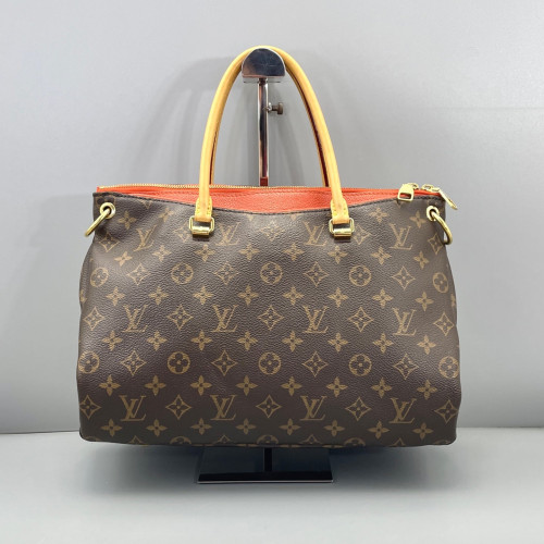 Louis Vuitton Pallas Monogram Brown Red Orange
