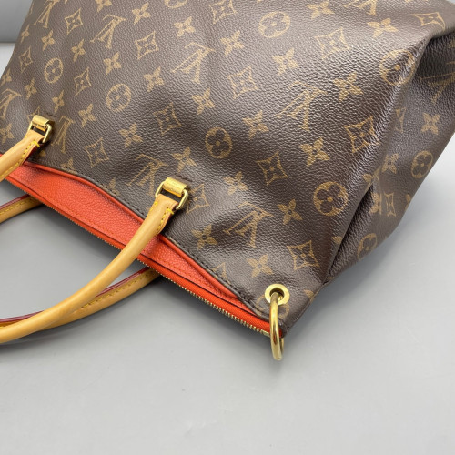 Louis Vuitton Pallas Monogram Brown Red Orange