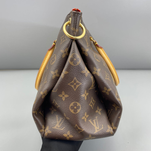 Louis Vuitton Pallas Monogram Brown Red Orange