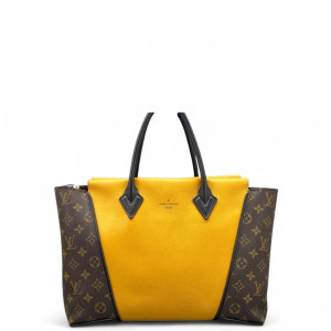 Louis Vuitton Tote Bag Monogram Brown Yellow Black