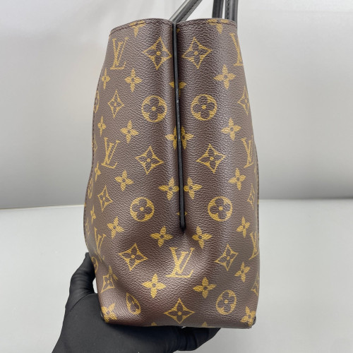 Louis Vuitton Tote Bag Monogram Brown Yellow Black