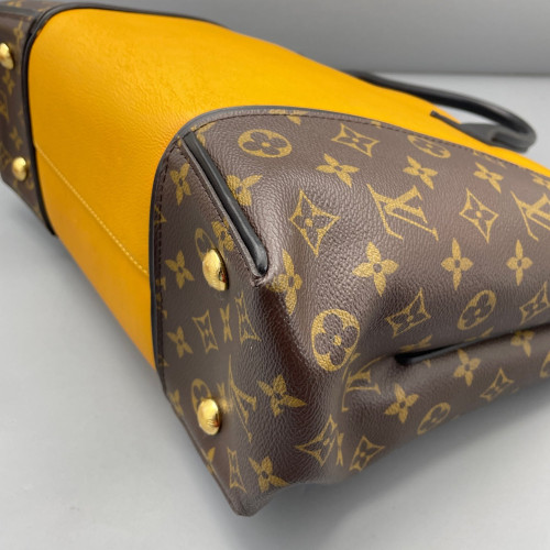 Louis Vuitton Tote Bag Monogram Brown Yellow Black