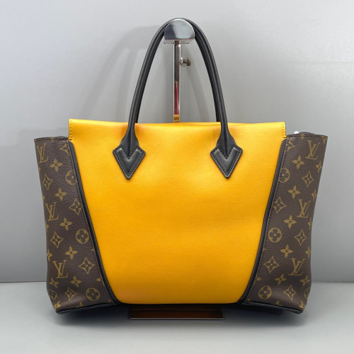 Louis Vuitton Tote Bag Monogram Brown Yellow Black