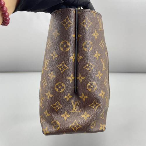 Louis Vuitton Tote Bag Monogram Brown Yellow Black