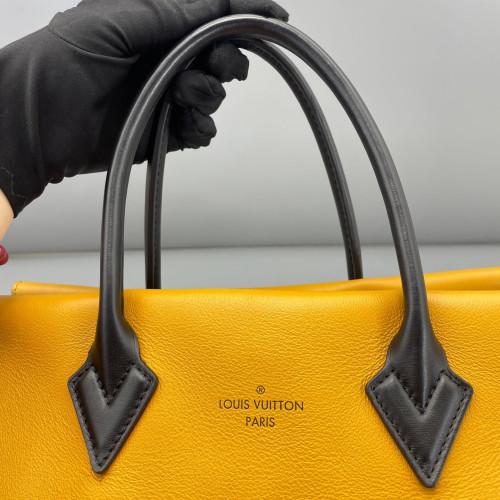 Louis Vuitton Tote Bag Monogram Brown Yellow Black