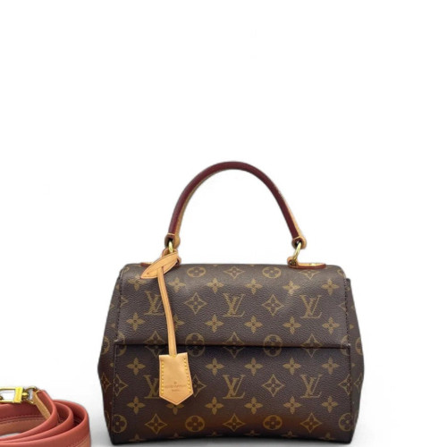 Louis Vuitton Cluny Bb Monogram Brown Pink